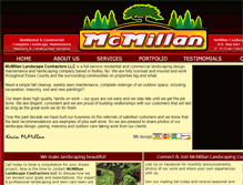Tablet Screenshot of mcmillanlandscape.com